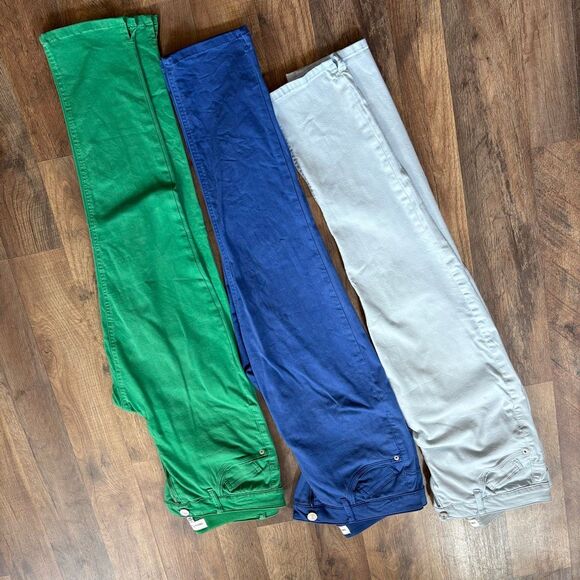 Gibson Latimer Budle Lot of 3 Skinny Pants Women's 8 Royal Blue, Green, Light Bl - Picture 7 of 15